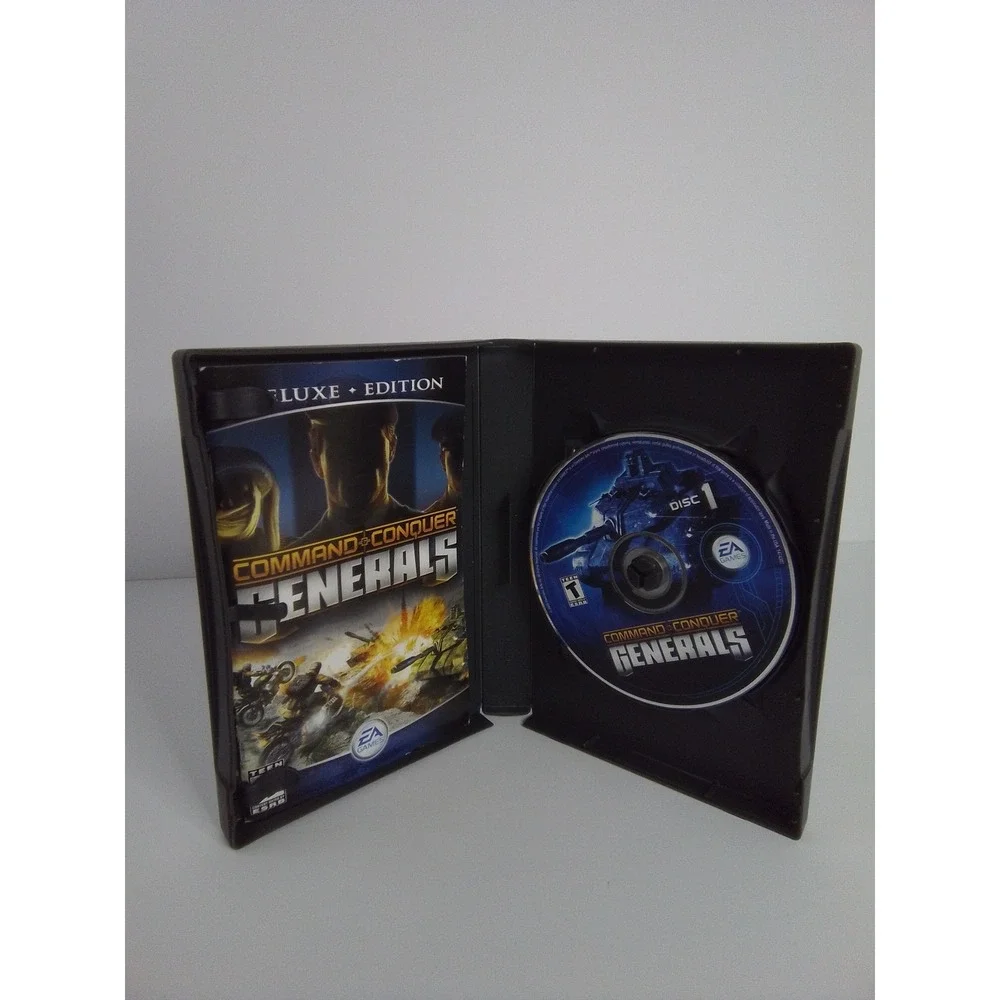Command Conquer Generals Deluxe Edition PC CD ROM Game Complete